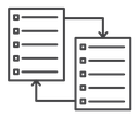 Compare Black Outline icon