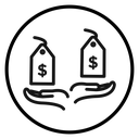 Compare price icon