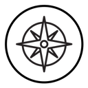 Compass navigation icon