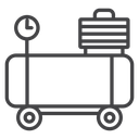 Compressor Black Outline icon