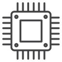 Computer microchip icon