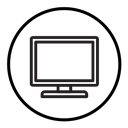 Computer monitor icon