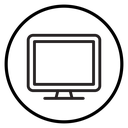 Computer monitor icon