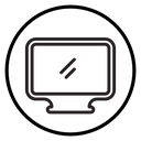 Computer monitor icon