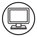 Computer monitor icon
