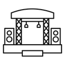 Concert stage icon