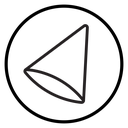 Cone shape 3D icon