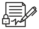 Confidentiality agreement icon