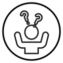 Confusing man icon