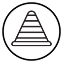 Construction cone icon