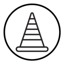 Construction cone icon