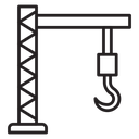 Construction crane icon
