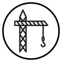 Construction crane icon