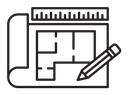 Construction plan icon