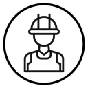 Construction worker icon