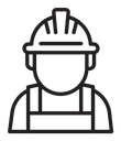 Construction worker icon