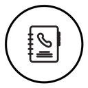 Contact book icon