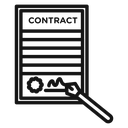 Contract signing icon