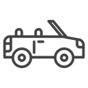 Convertible car icon