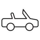 Convertible car icon