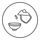 Cooking oil and bowl icon
