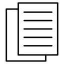 Copy Black Outline icon