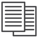 Copy Black Outline icon