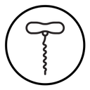 Corkscrew opener icon