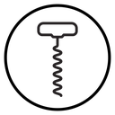 Corkscrew opener icon