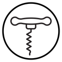Corkscrew opener icon