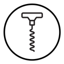 Corkscrew opener icon
