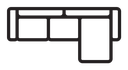 Corner sofa icon