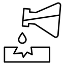 Corrosive substance icon
