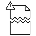 Corrupted file icon