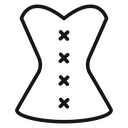Corset Cross Lacing icon