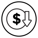 Cost reduction icon