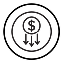 Cost reduction icon
