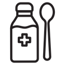 Cough syrup icon