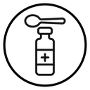 Cough syrup Black Outline icon