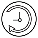 Counterclockwise rotation icon
