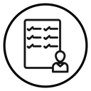 Course completion certificate icon