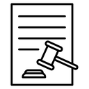 Court decision icon