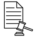 Court decision icon