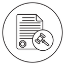 Court decision icon