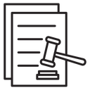 Court decision icon