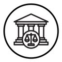 Court judgement icon