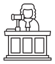 Court trial icon