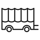 Covered wagon icon