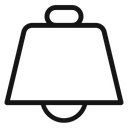 Cowbell circle plus icon