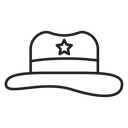 Cowboy hat 2 icon